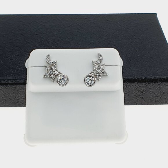 925 sterling silver luxury CZ earrings for women/girls, Best forRJUS2172 - Picture 4 of 10